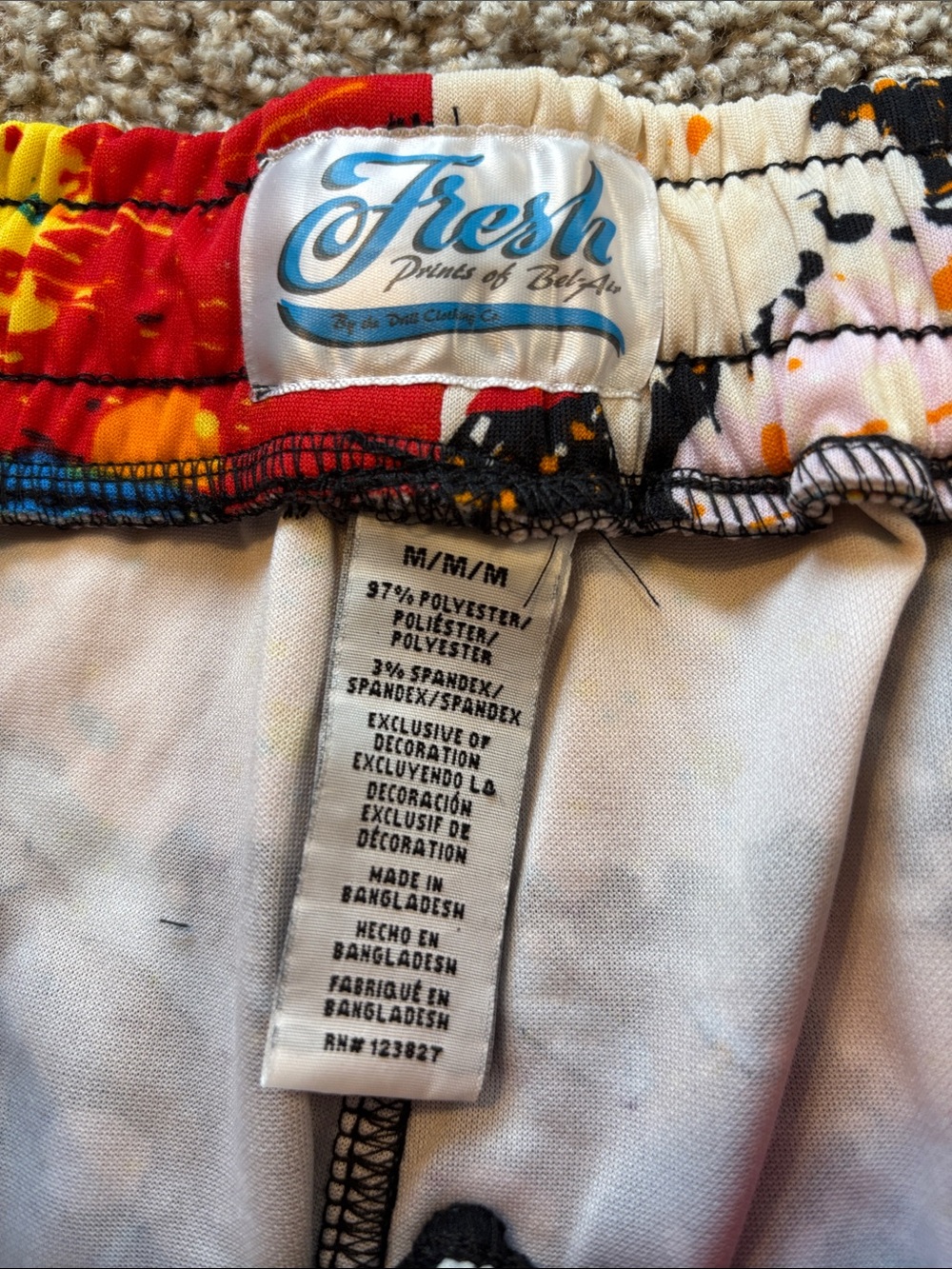 Fresh Prints of Bel Air Joggers Mens Graffiti Print Drawstring Medium NWT - Picture 2 of 6